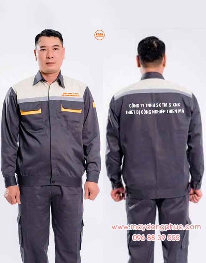May đồng phục bảo hộ Công ty TNHH SX TM & XNK Thiết bị Công nghiệp Thiên Mã