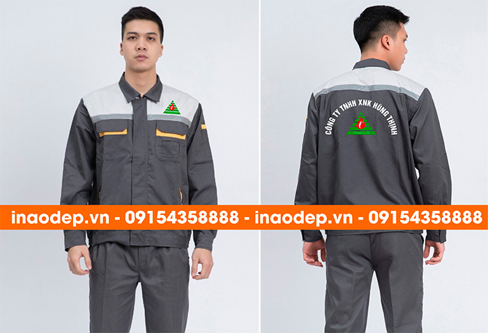 May đồng phục bảo hộ Công ty TNHH XNK Hùng Thịnh