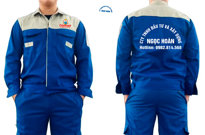 May đồng phục bảo hộ Công ty TNHH Đầu tư và Xây dựng Ngọc Hoàn