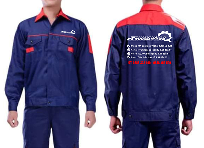 May đồng phục bảo hộ Công ty Trường Hải 88