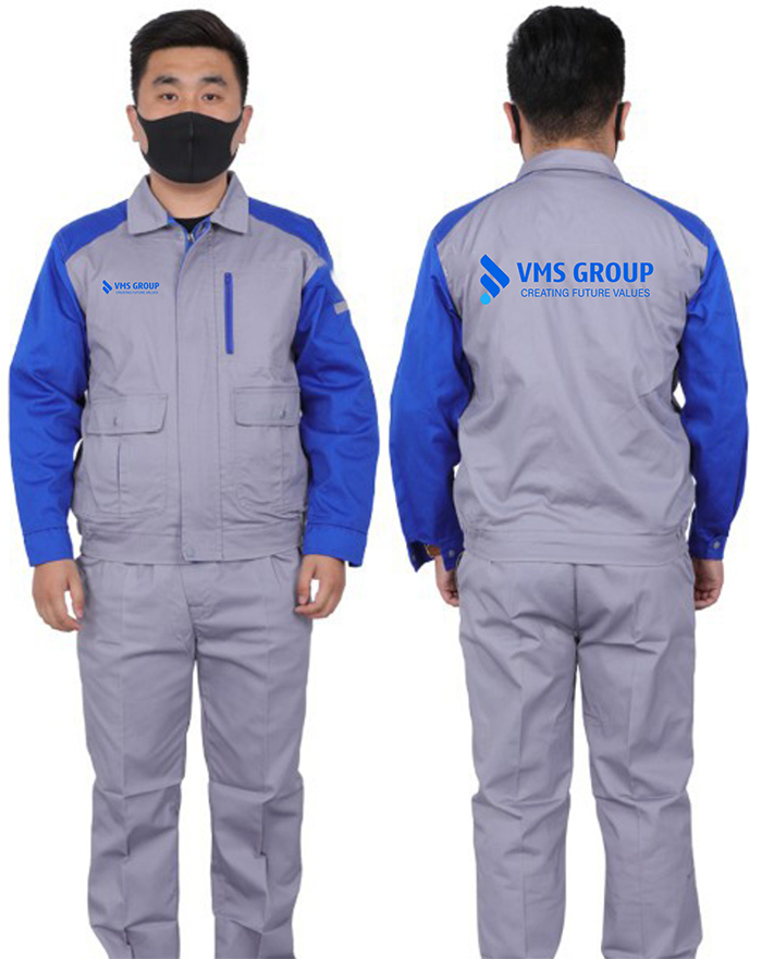 May đồng phục bảo hộ VMS Group - mẫu 2