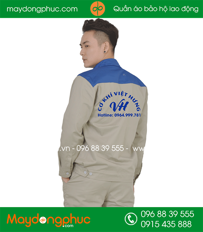 May đồng phục bảo hộ Cơ khí Việt Hưng