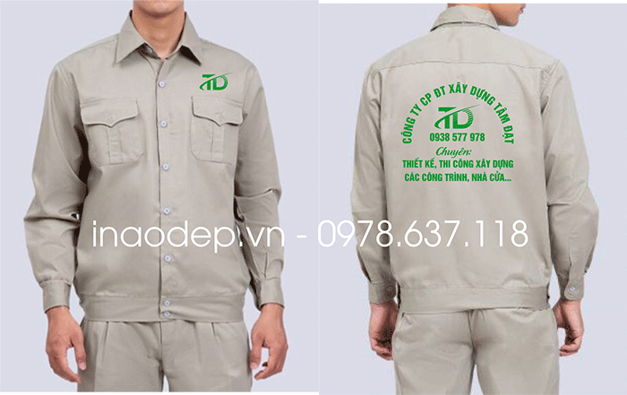 May đồng phục bảo hộ Công ty CP ĐT xây dựng Tâm Đạt