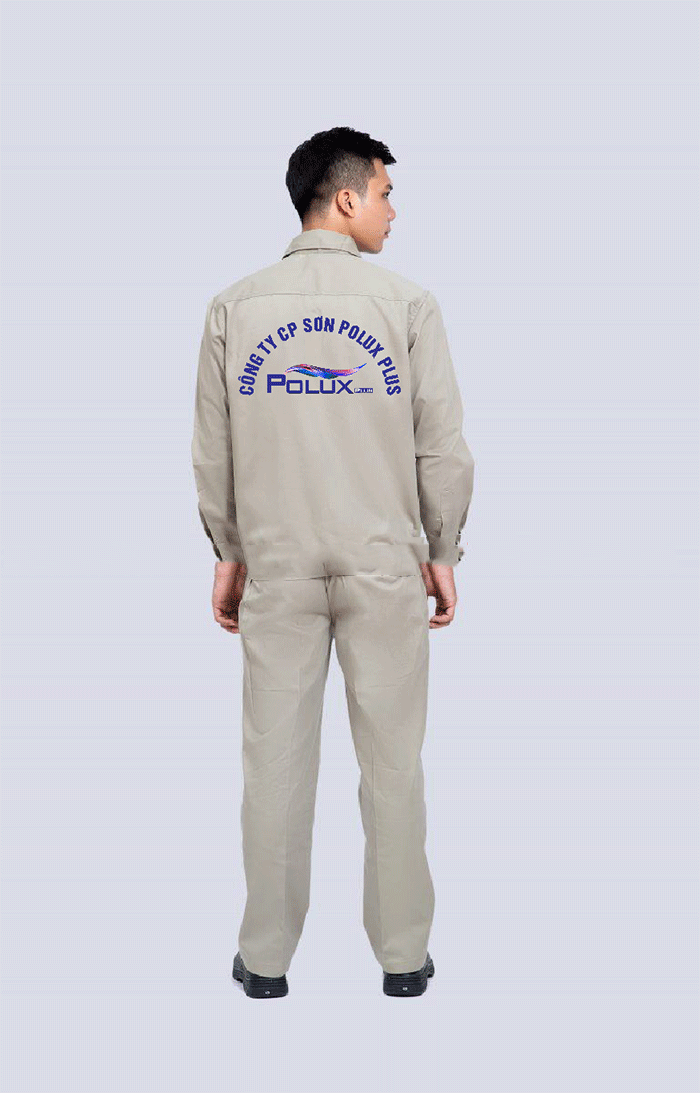 May đồng phục bảo hộ Công ty CP Sơn Polux Plus