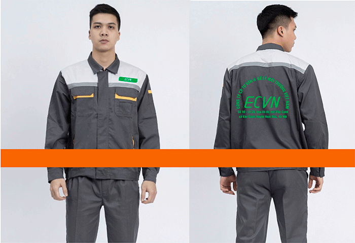 May đồng phục bảo hộ Công ty CP tư vấn & xử lý môi trường Việt Nam ECVN
