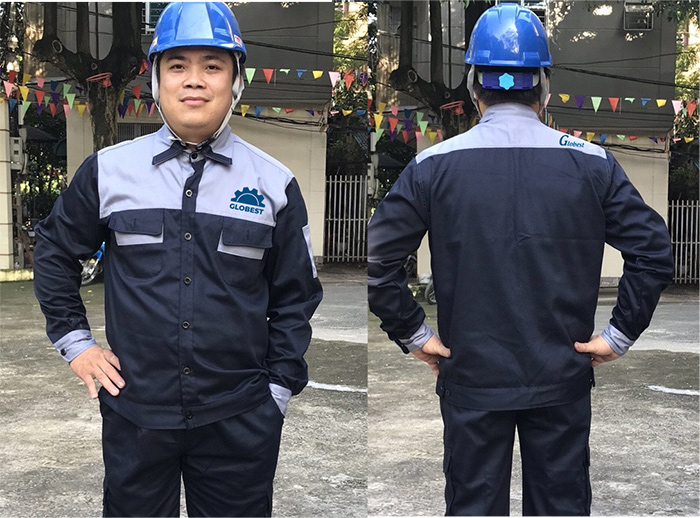 May đồng phục bảo hộ Công ty Globest