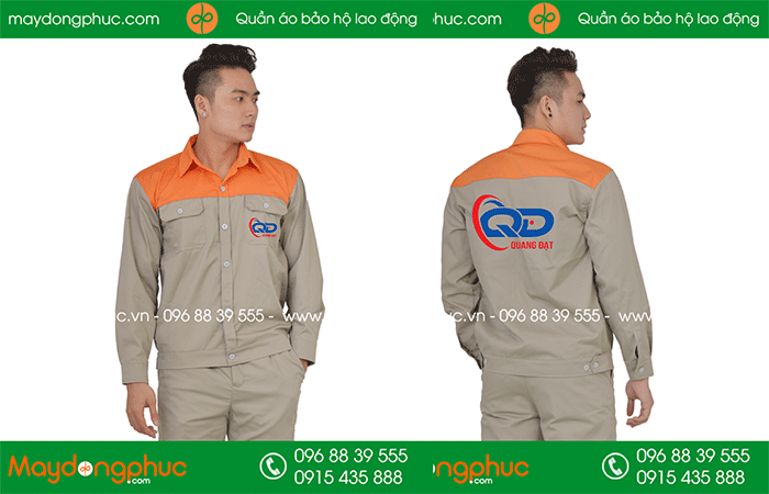 May đồng phục bảo hộ Công ty Quang Đạt