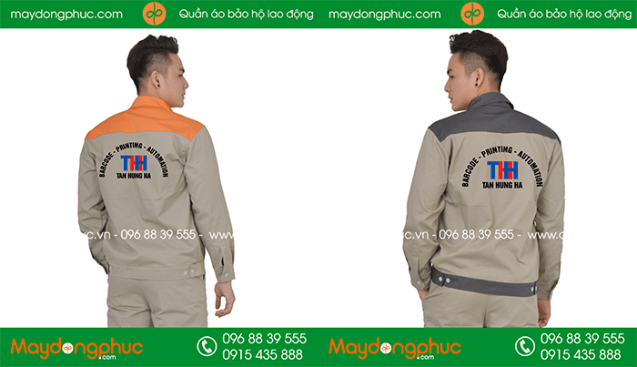 May đồng phục bảo hộ Công ty Tân Hưng Hà - mẫu 2