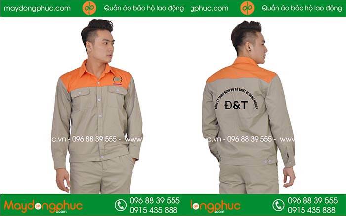May đồng phục bảo hộ Công ty TNHH dịch vụ và thiết bị công nghiệp Đ&T