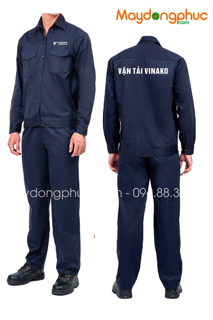 May đồng phục bảo hộ Công ty vận tải Vinako