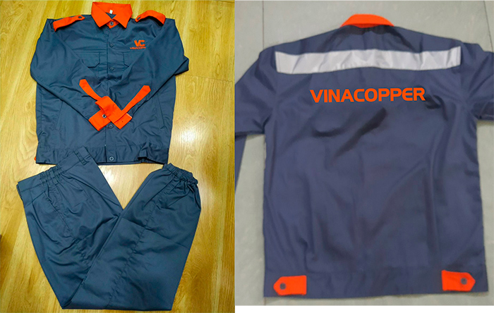 May đồng phục bảo hộ Công ty Vinacopper