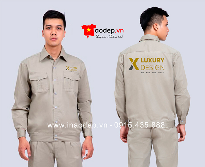 May đồng phục bảo hộ Công ty X Luxury Design