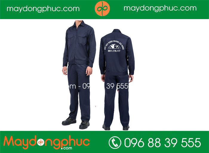 May đồng phục bảo hộ Công ty Xây dựng Hoàng Gia Hưng