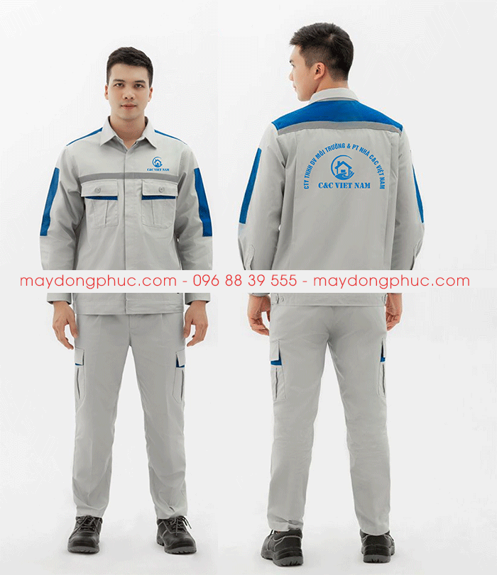 May đồng phục Cty TNHH DV Môi trường & PT Nhà C&C Việt Nam