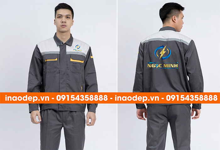May đồng phục bảo hộ Điện máy Ngọc Minh