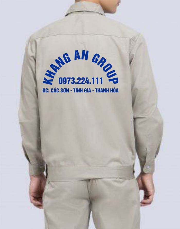 May đồng phục bảo hộ Khang An Group