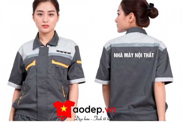 May đồng phục bảo hộ Nhà máy nội thất