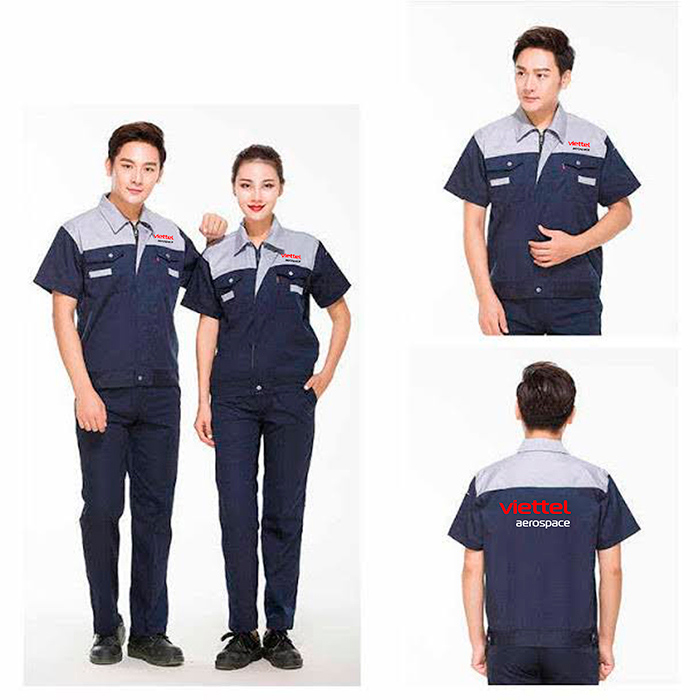 May đồng phục bảo hộ Viettel Aerospace - mẫu 2