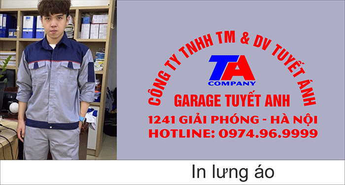 May đồng phục bảo hộ Công ty TNHH TM&DV Tuyết Ánh