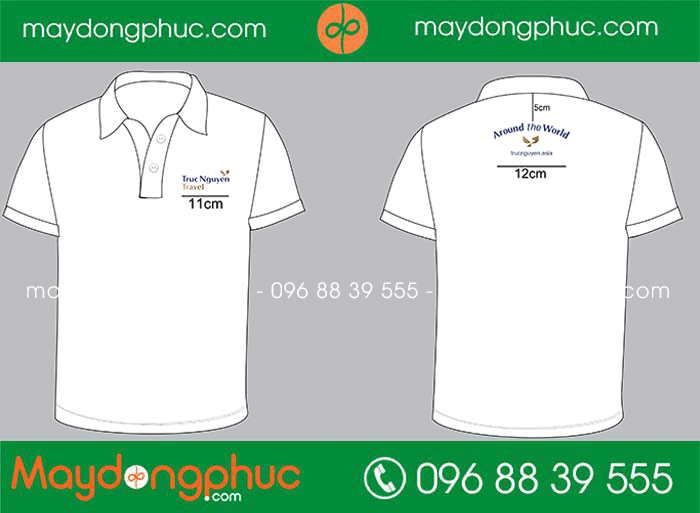 May đồng phục công ty Truc Nguyen Travel