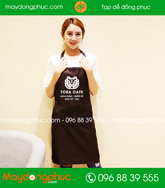 May tạp dề Quán Tora Cafe