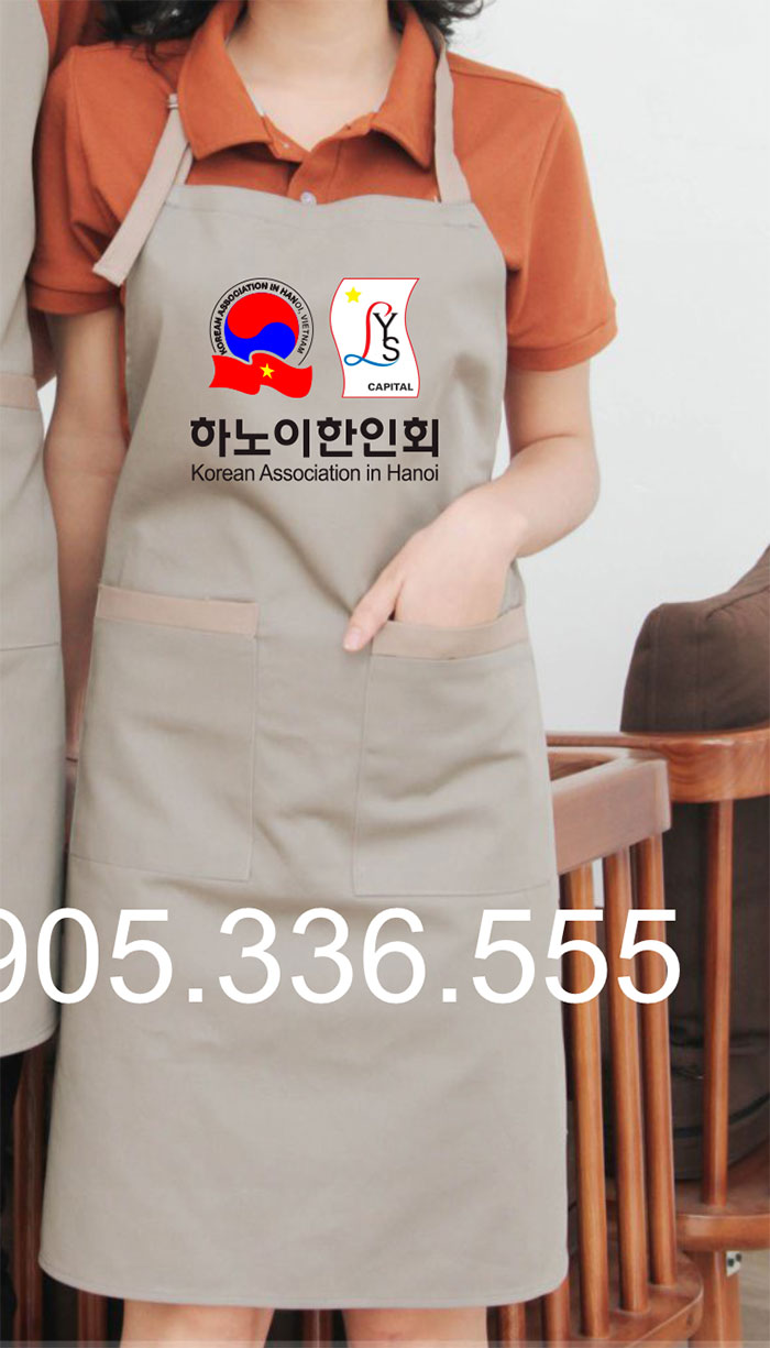 May tạp dề Công ty Korean Association in Hanoi