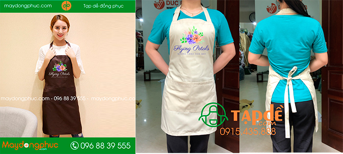 May tạp dề Cửa hàng Flying Petals