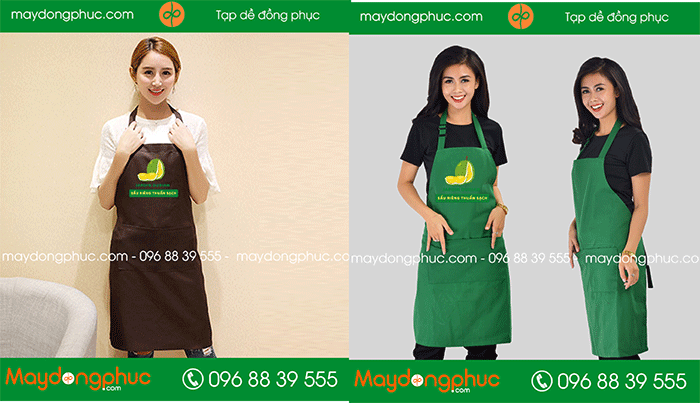 May tạp dề Cửa hàng Sầu riêng thuần sạch