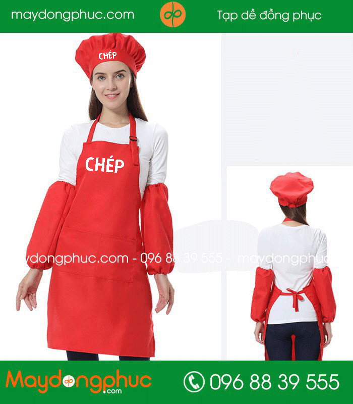 May tạp dề đồng phục Quán CHÉP