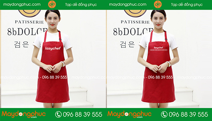 May tạp dề Lazychef