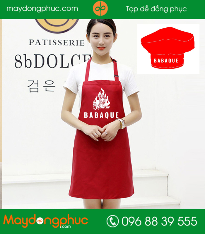 May tạp dề Nhà hàng Babaque