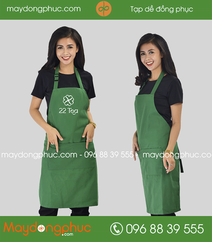 May tạp dề Quán 22 Tea