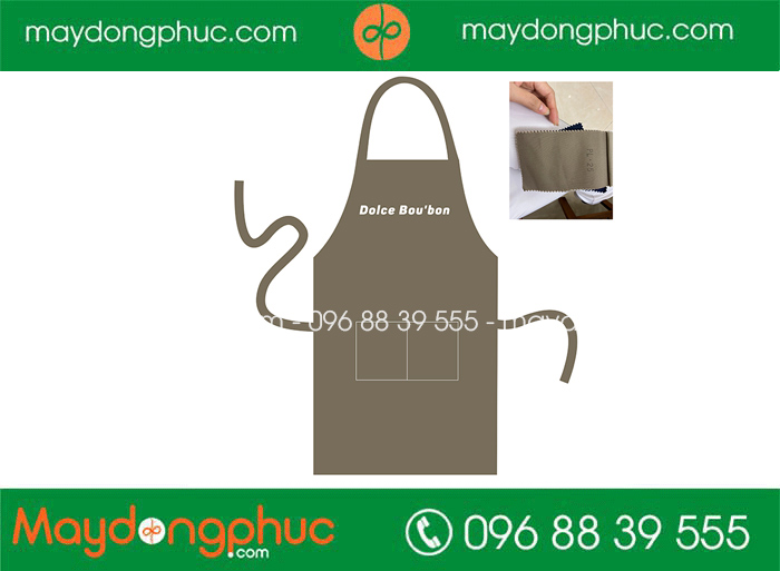May tạp dề Quán Dolce Boubon