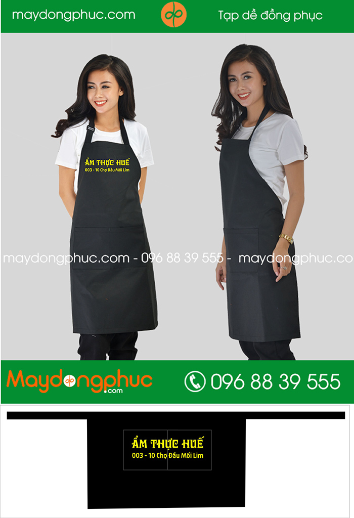 May tạp dề Quán Ẩm thực Huế - mẫu 2