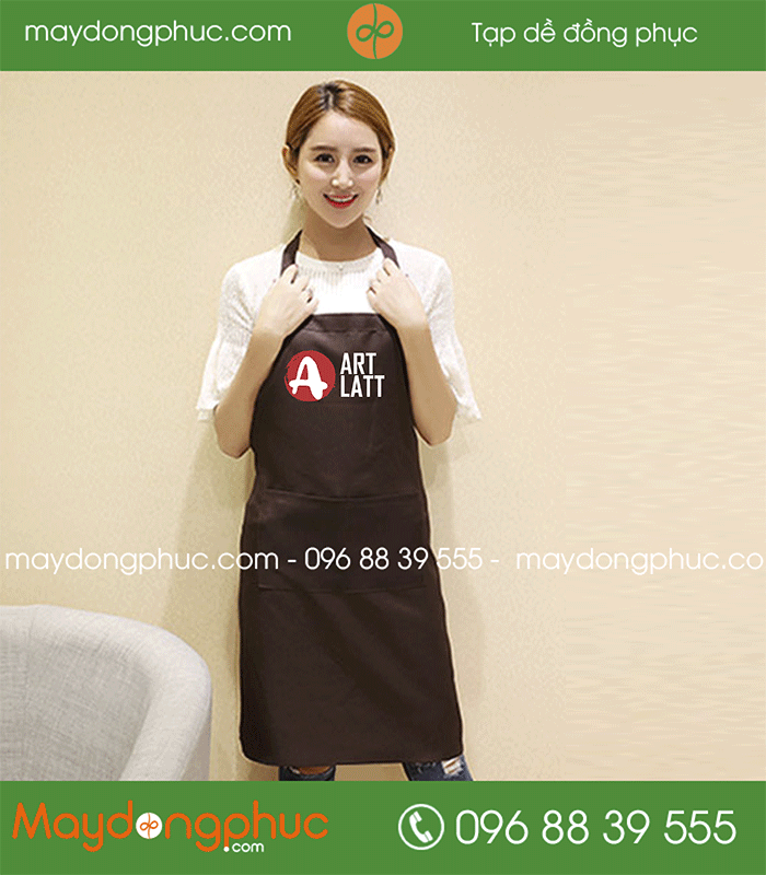 May tạp dề Quán Art Latt