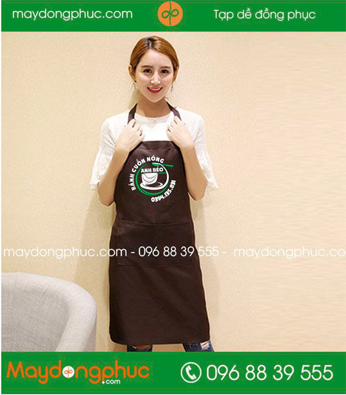 May tạp dề Quán bánh cuốn nóng Anh Béo - mẫu 2