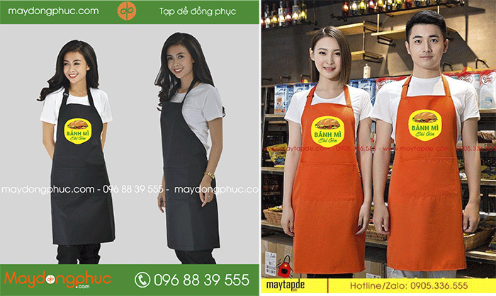 May tạp dề Quán Bánh mỳ Sài Gòn