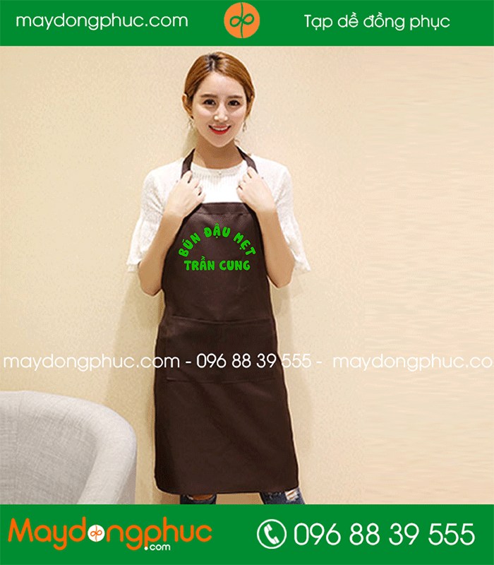 May tạp dề Quán bún đậu mẹt Trần Cung