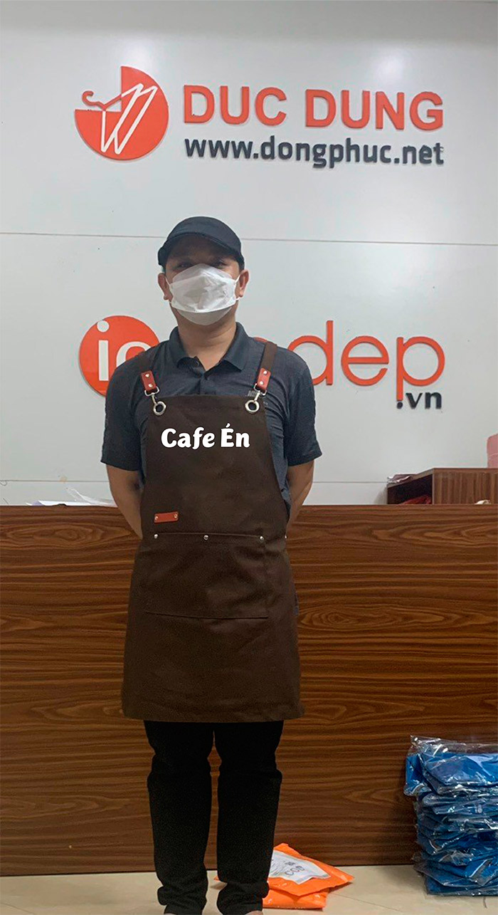 May tạp dề Quán Cafe Én