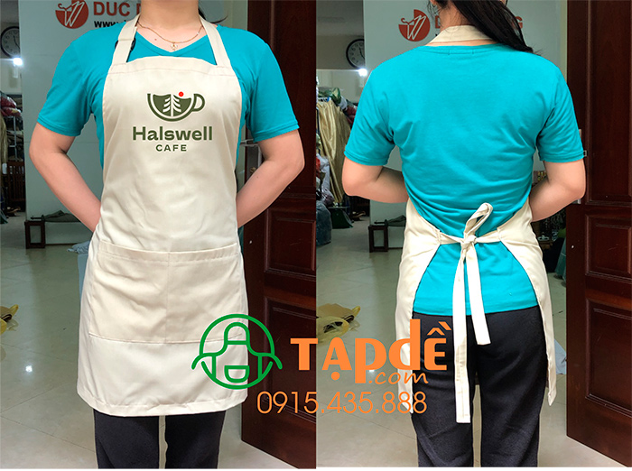 May tạp dề Quán Cafe Halswell