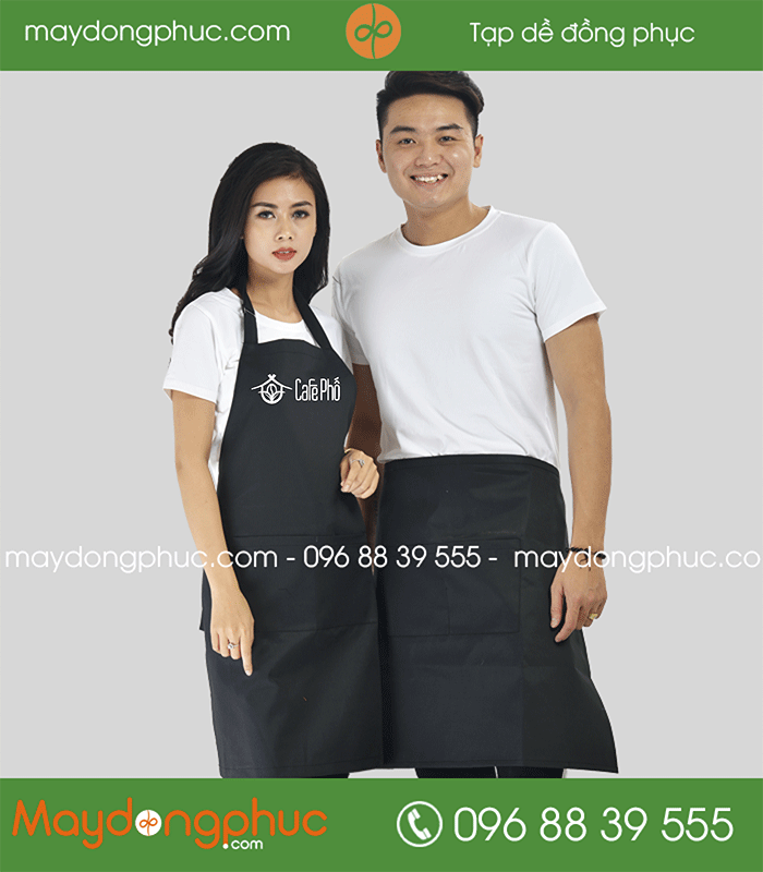 May tạp dề Quán Cafe Phố