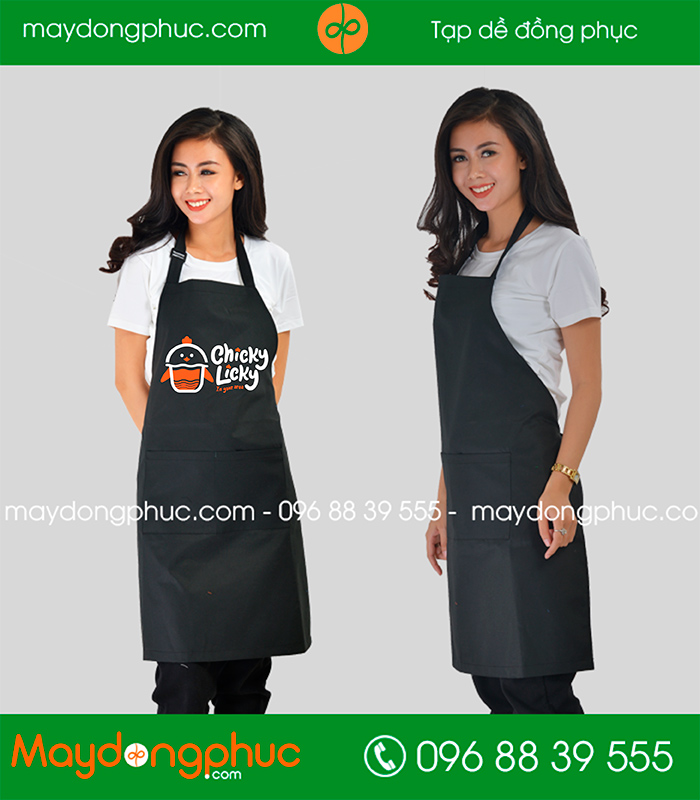 May tạp dề Quán Chicky Licky