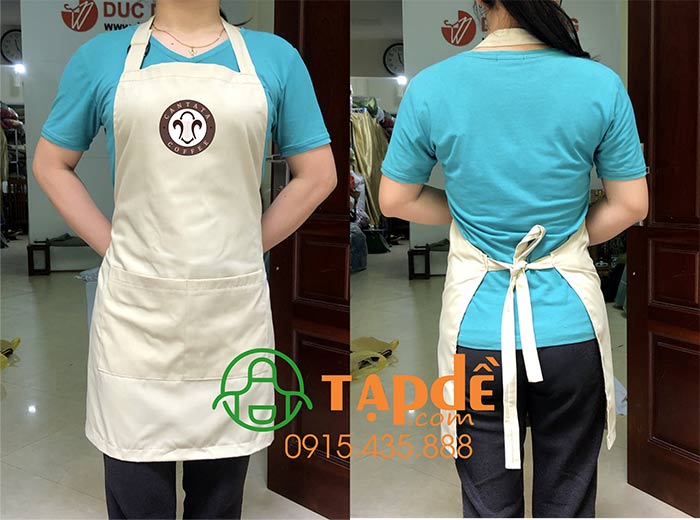May tạp dề Quán coffee Cantata
