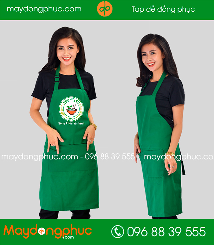 May tạp dề Quán Cơm hữu cơ Sepon