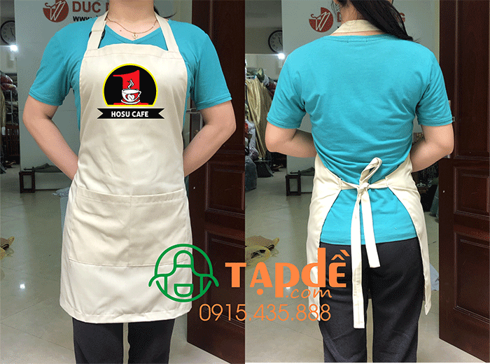 May tạp dề Quán Hosu Cafe
