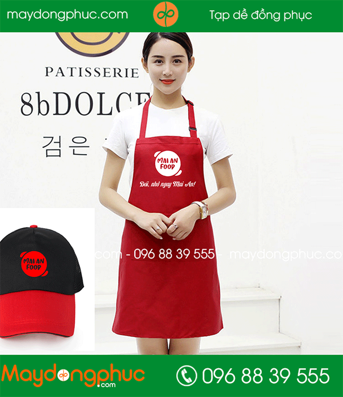 May tạp dề Quán Mai An Food