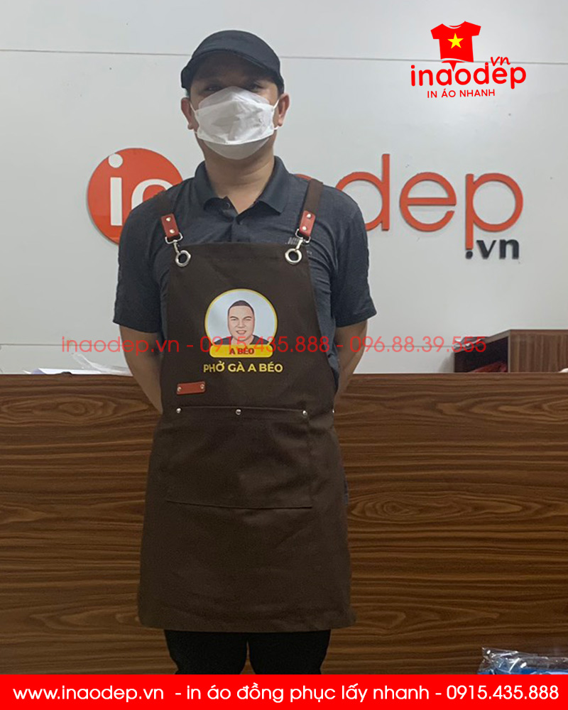 May tạp dề Quán Phở gà A Béo