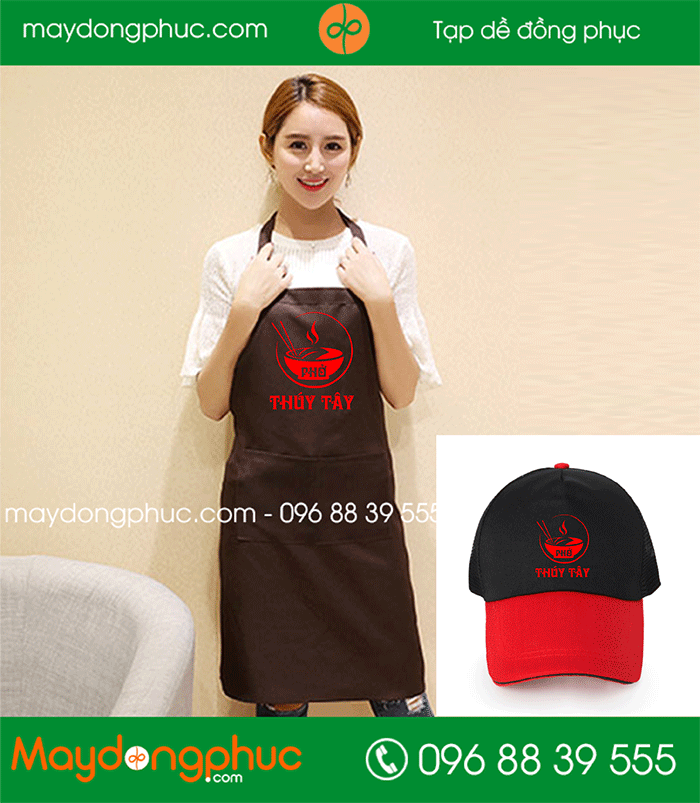 May tạp dề Quán phở Thúy Tây