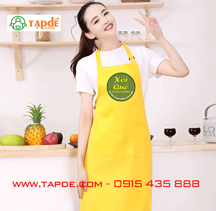 May tạp dề Quán Xôi Quê
