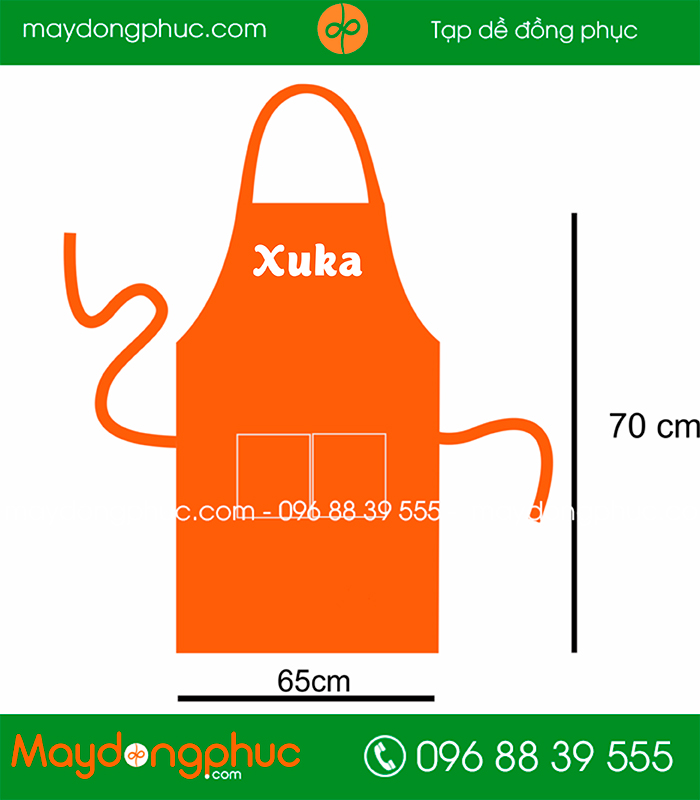 May tạp dề Quán Xuka